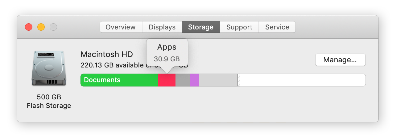 How to find mac storage capacity